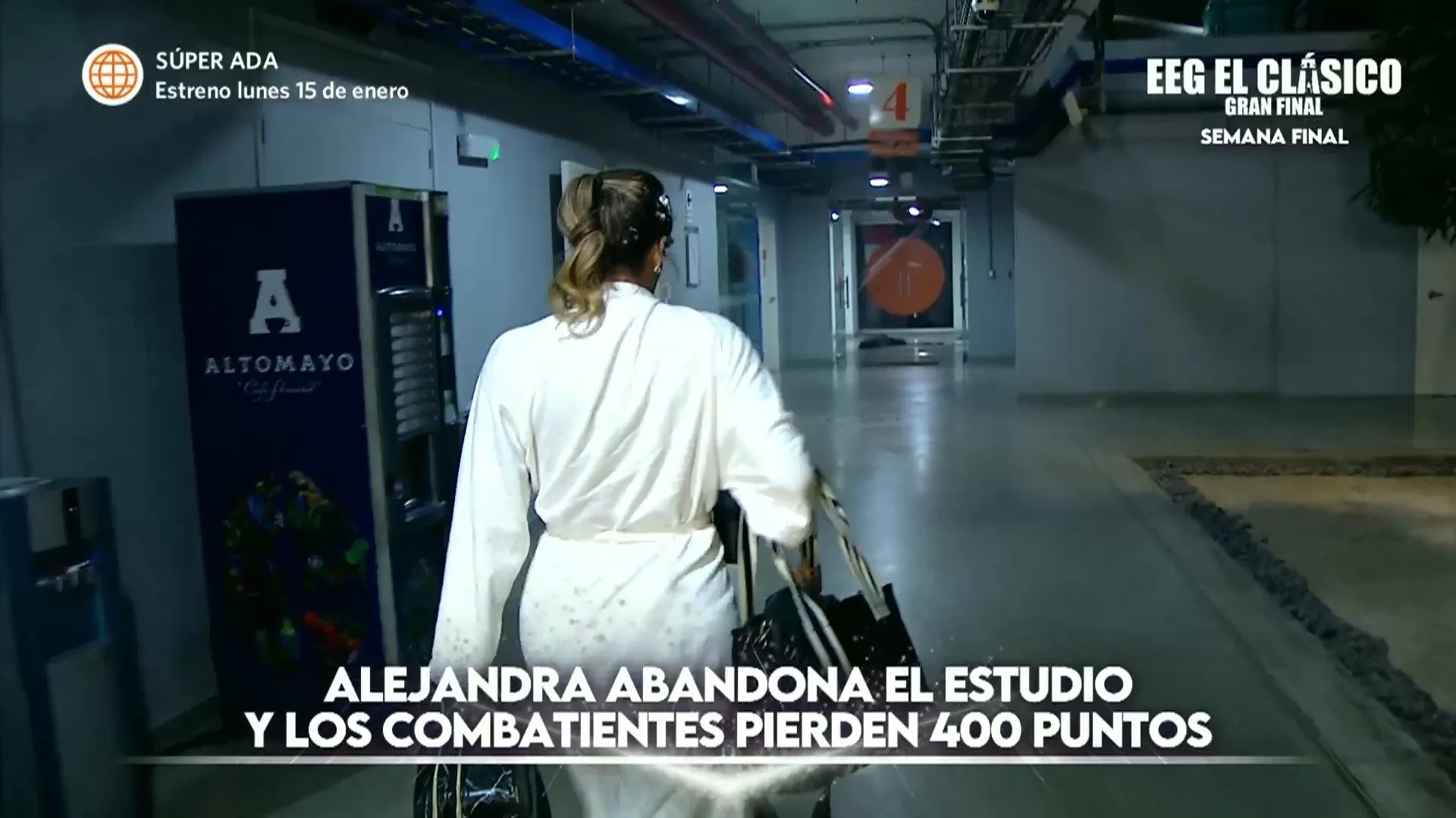 Alejandra Baigorria se fue del estudio y los combatientes perdieron puntos. Fuente: AméricaTV