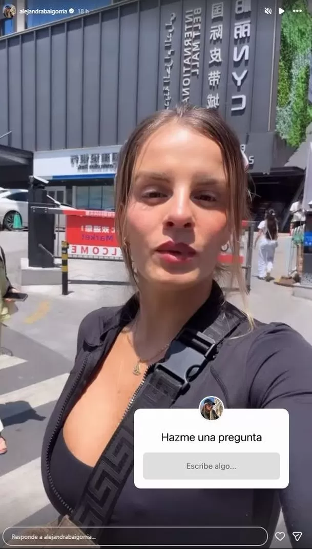 Alejandra Baigorria se encuentra de viaje en China / Instagram