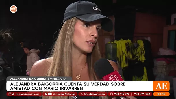 Alejandra Baigorria dijo que sigue considerando a Mario Irivarren como su amigo / América Espectáculos