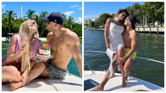 Alejandra Baigorria disfrutó su cumpleaños con Said Palao en un yate en Miami. Fuente: Instagram