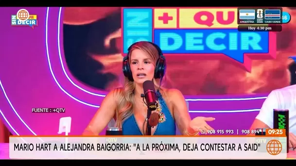 Alejandra Baigorria explicó por qué Said Palao es gerente de su emprendimiento / +QTV Alejandra Baigorria explicó por qué Said Palao es gerente de su emprendimiento / +QTV