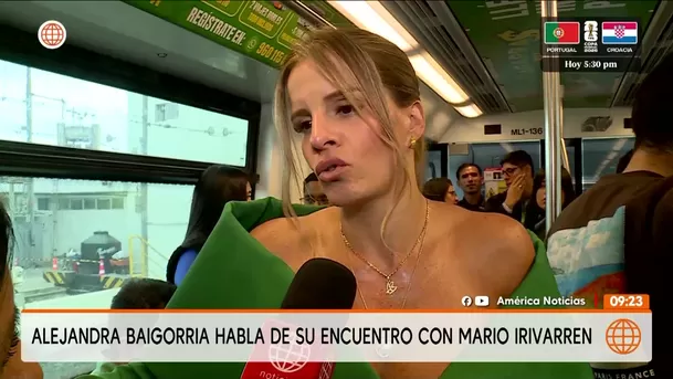 Alejandra Baigorria habló de su encuentro con Mario Irivarren en el aeropuerto / América Espectáculos 