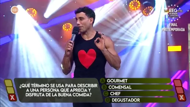 Said Palao minutos antes del ingreso de Alejandra Baigorria al set de EEG. Foto: América TV Said Palao minutos antes del ingreso de Alejandra Baigorria al set de EEG. Foto: América TV