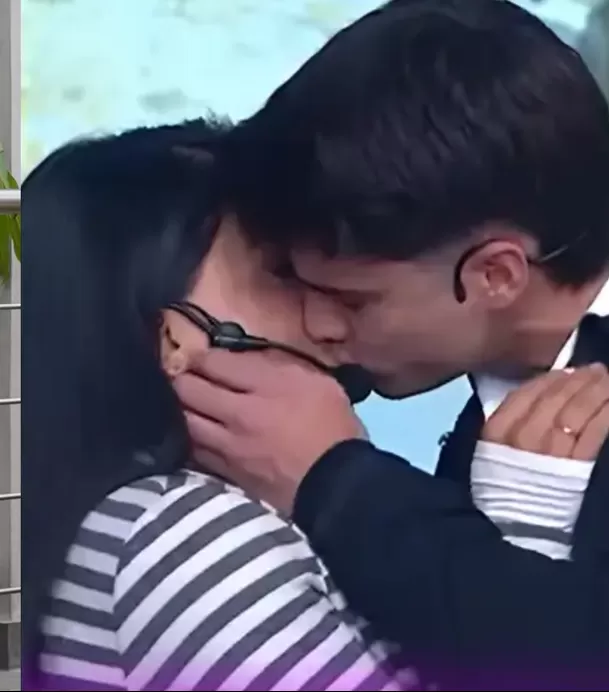 Alejandra Baigorria reacciona al beso de Onelia y Kevin/ América TV Alejandra Baigorria reacciona al beso de Onelia y Kevin/ América TV