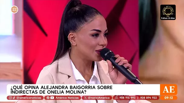 Onelia Molina mandó algunas indirectas a Alejandra Baigorria hace semanas en 'Mande Quien Mande' / Captura 