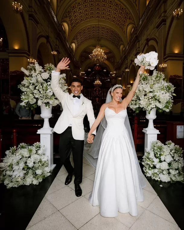 Alejandra Baigorria y Said Palao se casaron por la iglesia / Instagram