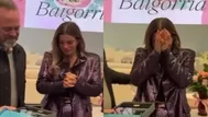 Alejandra Baigorria llora de emoción tras premio internacional