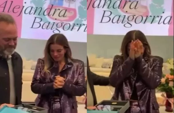 Alejandra Baigorria llora tras recibir premio internacional en su faceta como empresaria / Captura Alejandra Baigorria llora tras recibir premio internacional en su faceta como empresaria / Captura