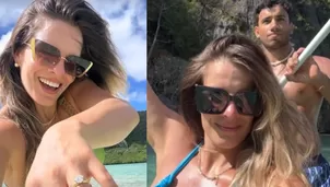 Alejandra Baigorria muestra con orgullo su "roca" de compromiso/Fotos: Instagram