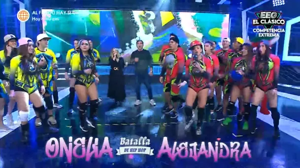 Alejandra Baigorria y Onelia se enfrentaron en batalla de rap. Fuente: AméricaTV Alejandra Baigorria y Onelia se enfrentaron en batalla de rap. Fuente: AméricaTV