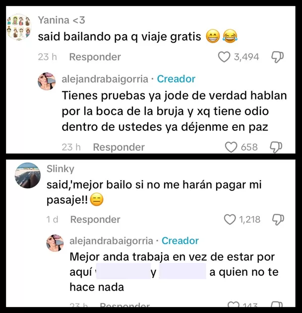 Alejandra Baigorria protagonizó tenso momento en redes sociales / TikTok: @alejandrabaigorriaalcala