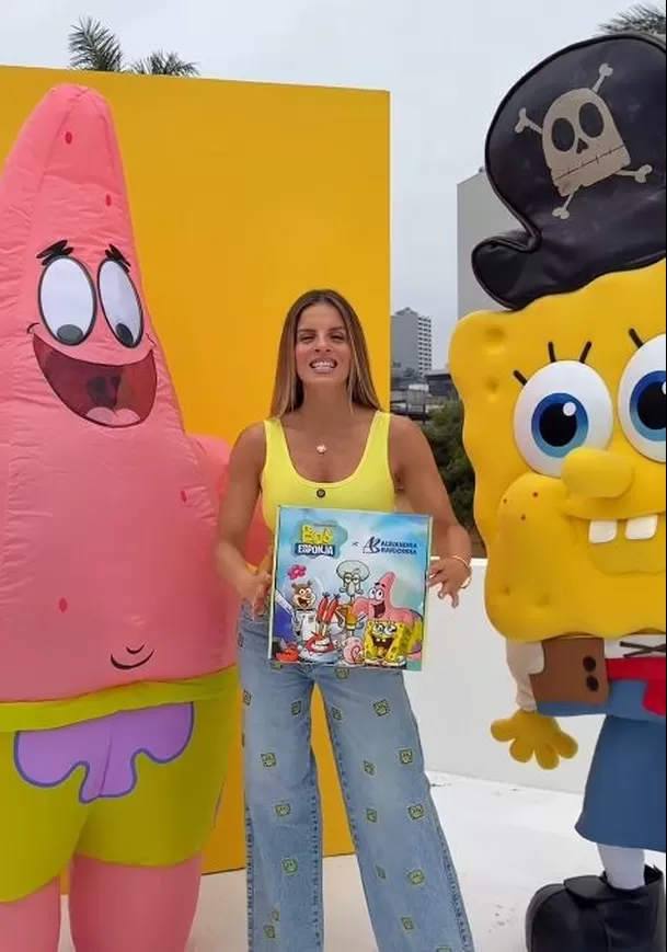Alejandra Baigorria pondrá su voz a dos personajes de la cinta 'Bob Esponja' / Captura