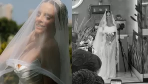 A un año de su matrimonio con Said Palao, la exchica reality volvió a lucir un vestido de novia que dejó a más de uno sin aliento. Video: Instagram @angelicagarcia_bridalcouture