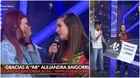 Alejandra Baigorria regaló 2 mil soles a madre venezolana que trabaja como vendedora ambulante