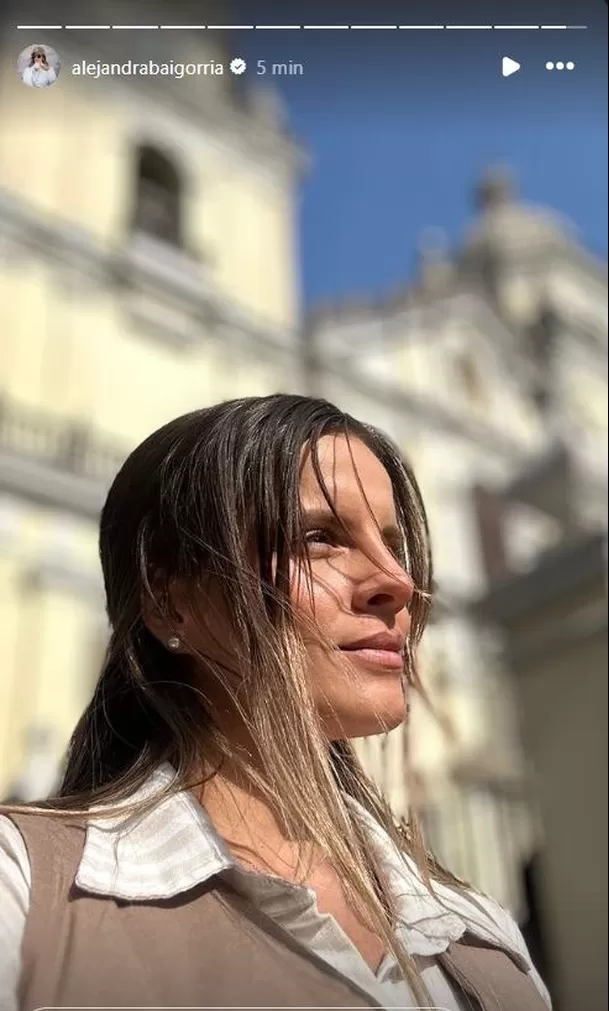 Alejandra Baigorria compartió imágenes desde el centro de Lima, la empresaria está buscando locaciones para su boda con Said Palao/Foto: Instagram