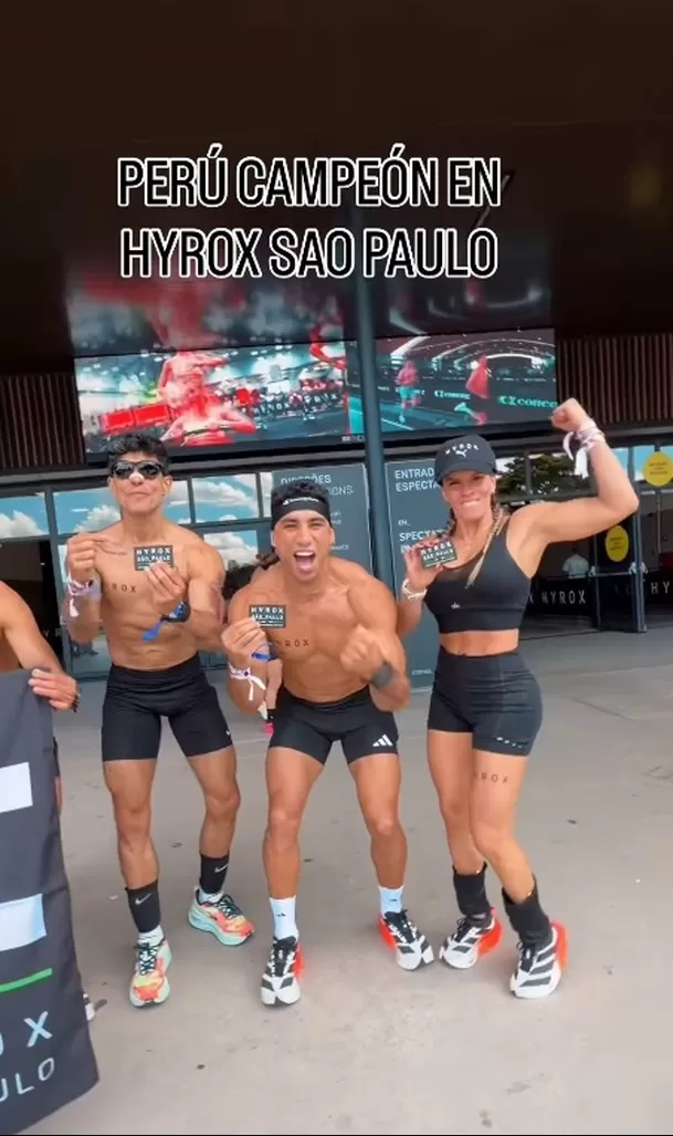 Alejandra Baigorria se hizo notar durante la competencia de Said Palao en Brasil. El chico reality terminó orgulloso de su primer Hyrox y también celebró el logro de su esposa Video: IG @alejandrabaigorria Alejandra Baigorria se hizo notar durante la competencia de Said Palao en Brasil. El chico reality terminó orgulloso de su primer Hyrox y también celebró el logro de su esposa Video: IG @alejandrabaigorria