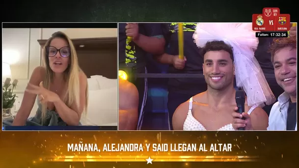 Alejandra Baigorria sorprendió a Said Palao horas antes de su boda. Fuente: AméricaTV Alejandra Baigorria sorprendió a Said Palao horas antes de su boda. Fuente: AméricaTV