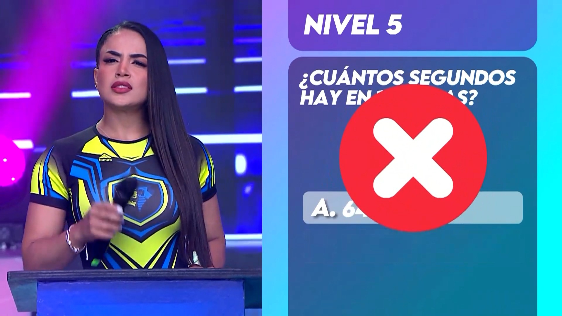 Onelia Molina perdió contra Alejandra Baigorria tras errar en la última pregunta. Fuente: AméricaTV