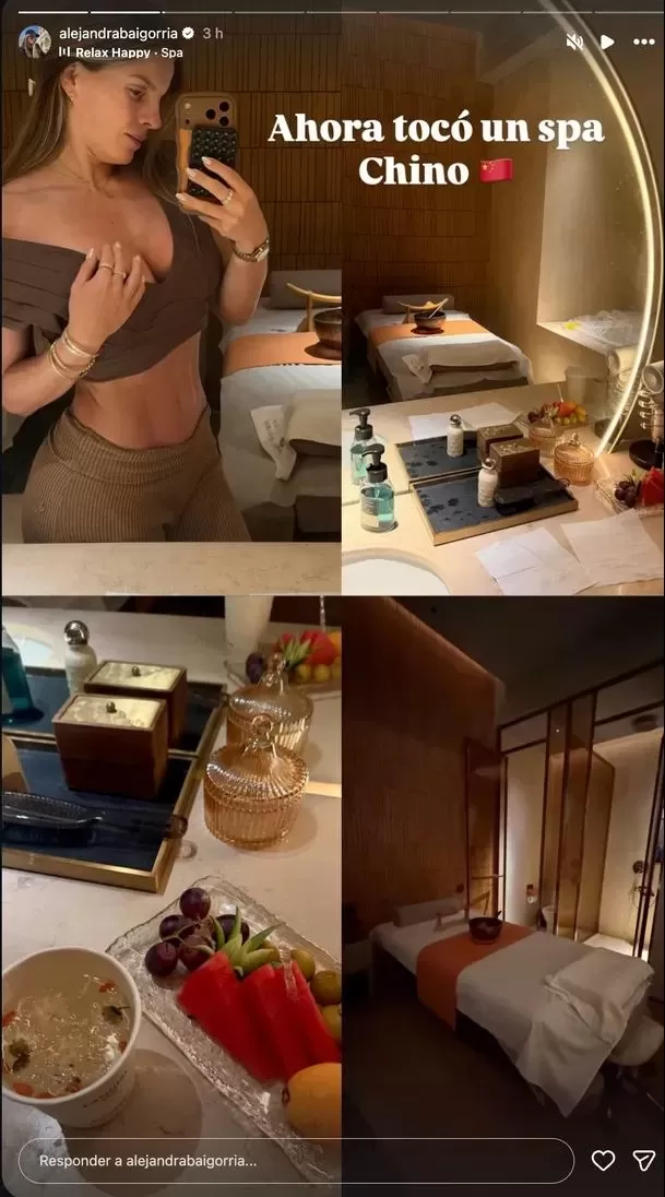 La empresaria no se pronunció por su aniversario con Said Palao, pero sí compartió imágenes desde un spa en China que llamaron la atención. Foto: Instagram