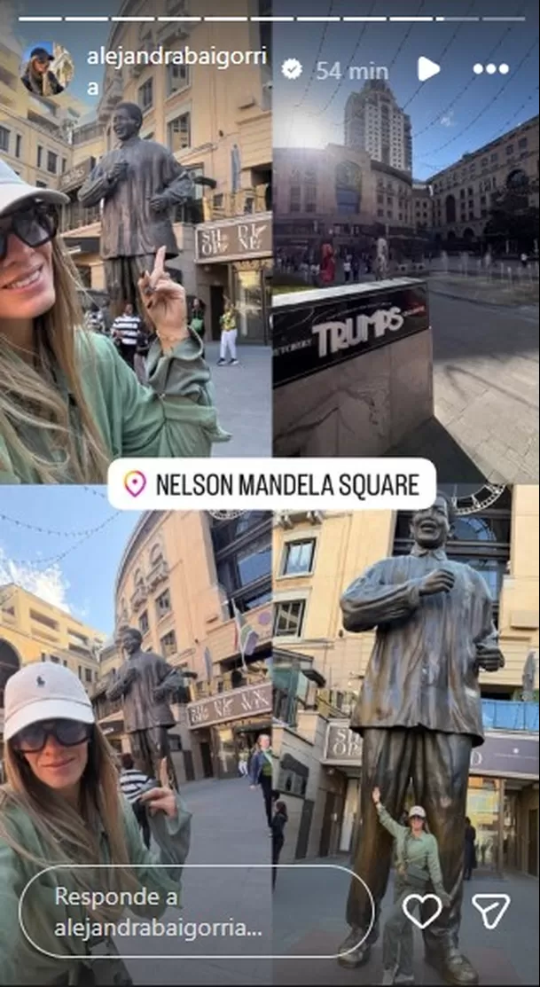 Alejandra Baigorria emprendió viaje humanitario a África/ Captura Instagram