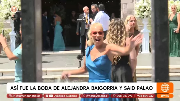 Verónica Alcalá estuvo muy feliz por el matrimonio de su hija mayor Alejandra Baigorria / América Espectáculos Verónica Alcalá estuvo muy feliz por el matrimonio de su hija mayor Alejandra Baigorria / América Espectáculos