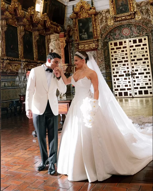 Después de cinco años de relación, Alejandra Baigorria y Said Palao se convirtieron en esposos ante Dios y ante la ley / Instagram