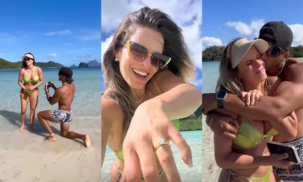 Said Palao le propuso matrimonio a Alejandra Baigorria durante su viaje a Filipinas en enero de 2024 / Instagram Said Palao le propuso matrimonio a Alejandra Baigorria durante su viaje a Filipinas en enero de 2024 / Instagram