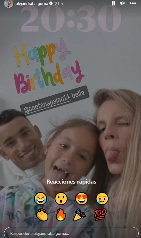 Alejandra Baigorria saludó a Caetana por su cumpleaños / Instagram