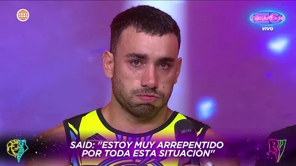 Said se queda sin palabras y rompe en llanto tras pedirle perdón a Alejandra / AméricaTV Said se queda sin palabras y rompe en llanto tras pedirle perdón a Alejandra / AméricaTV