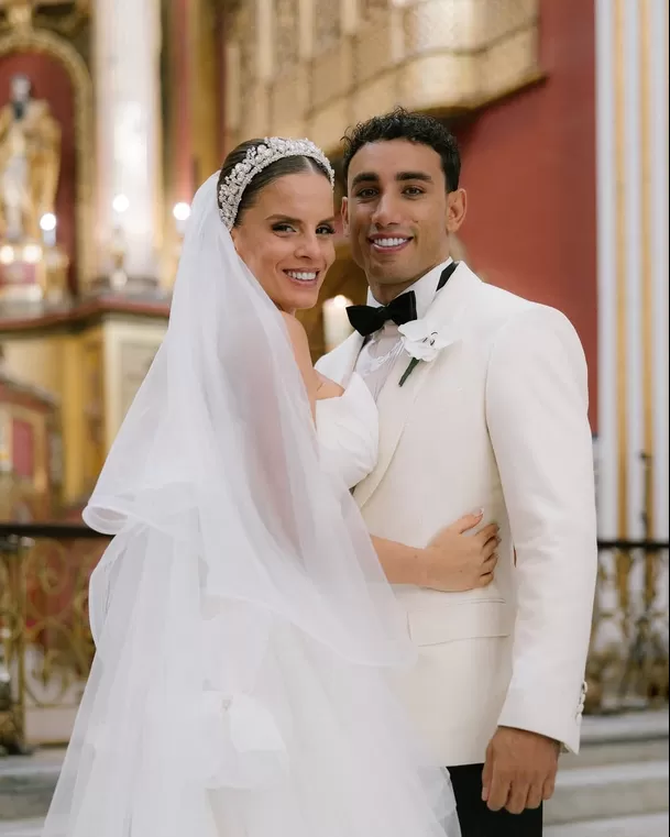 Alejandra Baigorria y Said Palao se casaron el sábado 26 de abril de 2025 por religioso en la iglesia San Pedro, en el centro de Lima / instagram Alejandra Baigorria y Said Palao se casaron el sábado 26 de abril de 2025 por religioso en la iglesia San Pedro, en el centro de Lima / instagram