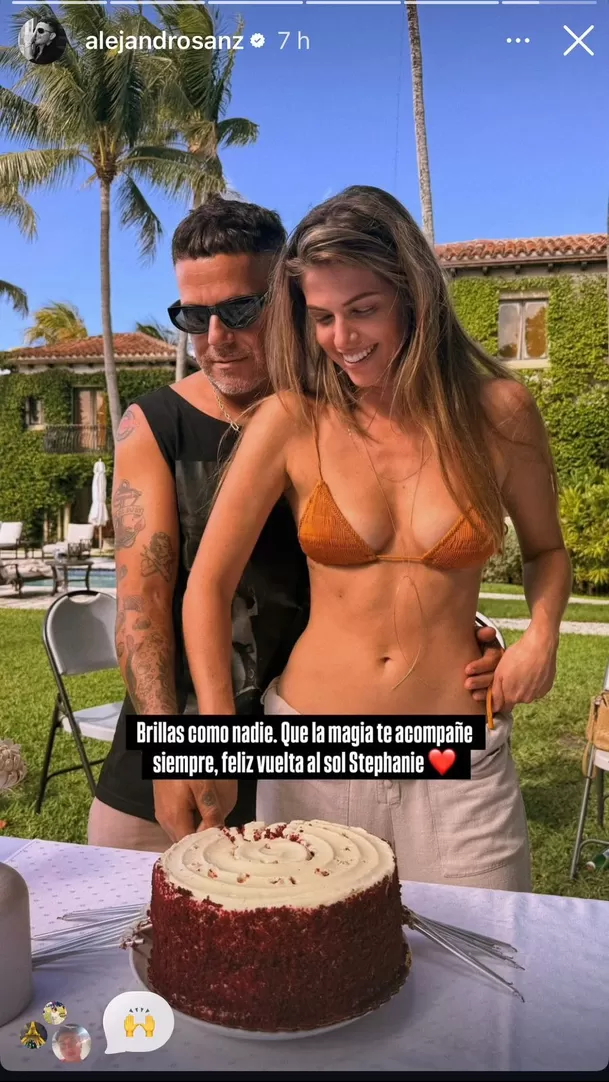 El saludo de Alejandro Sanz a Stephanie Cayo por su cumpleaños / Instagram El saludo de Alejandro Sanz a Stephanie Cayo por su cumpleaños / Instagram