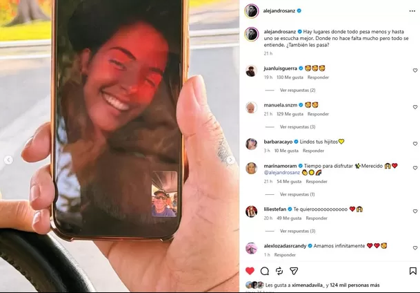 Alejandro Sanz presume su amor por Stephanie Cayo / Instagram