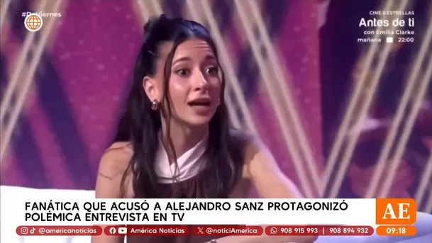 Ivet Playà señaló a Alejandro Sanz como "depredador sexual" / Captura 