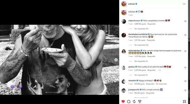 Stephanie Cayo recibió sorpresa de Alejandro Sanz por su cumpleaños / Instagram