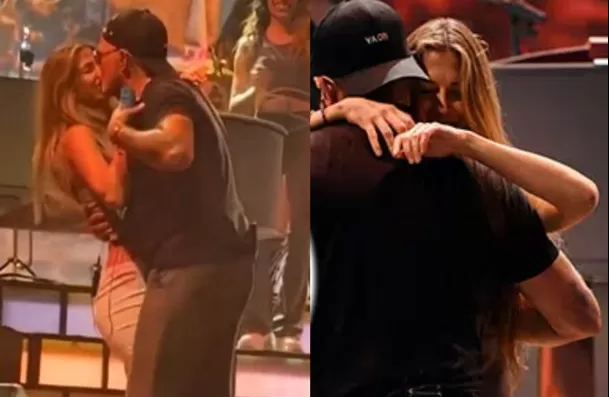 El apasionado beso de Alejandro Sanz y Stephanie Cayo en pleno concierto en Brooklyn / Instagram