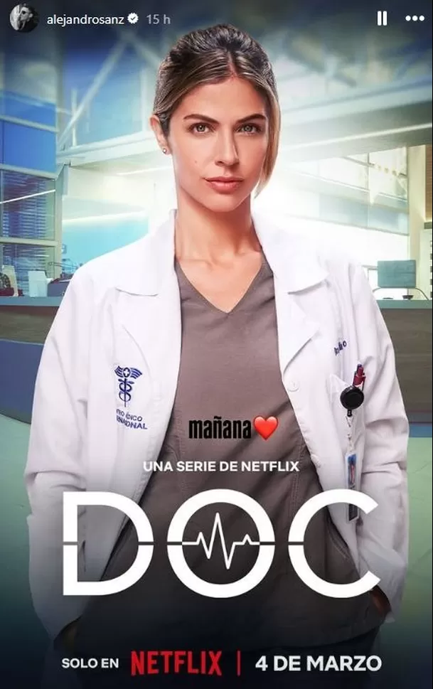 Alejandro Sanz promociona serie en la que actúa Stephanie Cayo para Netflix / Instagram Alejandro Sanz promociona serie en la que actúa Stephanie Cayo para Netflix / Instagram