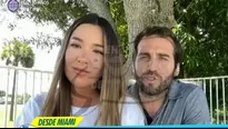 Desde Miami, la actriz presentó en televisión a su pareja 