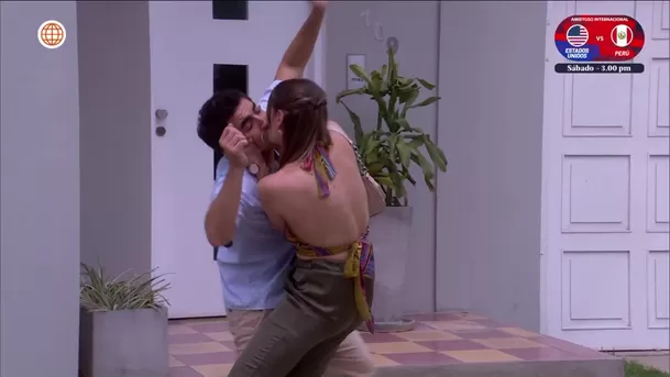 Emilia besó a Jimmy frente a Alessia / AméricaTV Emilia besó a Jimmy frente a Alessia / AméricaTV