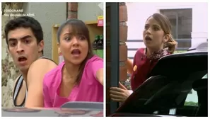 Alessia casi atropella a Dolores tras estacionar su auto en la bodega. Fuente: AméricaTV