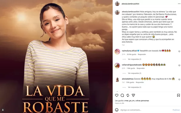 Alessia Lambruschini, recordada por su entrañable papel infantil como 'Estrellita', retorna a las novelas y se suma al elenco de ‘La vida que me robaste’. Así luce ahora la actriz que conquistó la televisión. Foto: IG @alessia.lambruschini