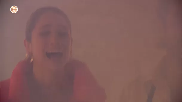 Alessia lloró de pánico al estar a punto de morir en incendio por culpa de Juan Pablo. Fuente: AméricaTV