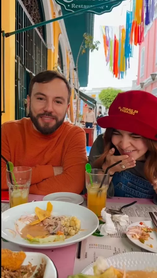 Alex Bejar aseguró que nunca había comido algo tan picante/Foto: Instagram