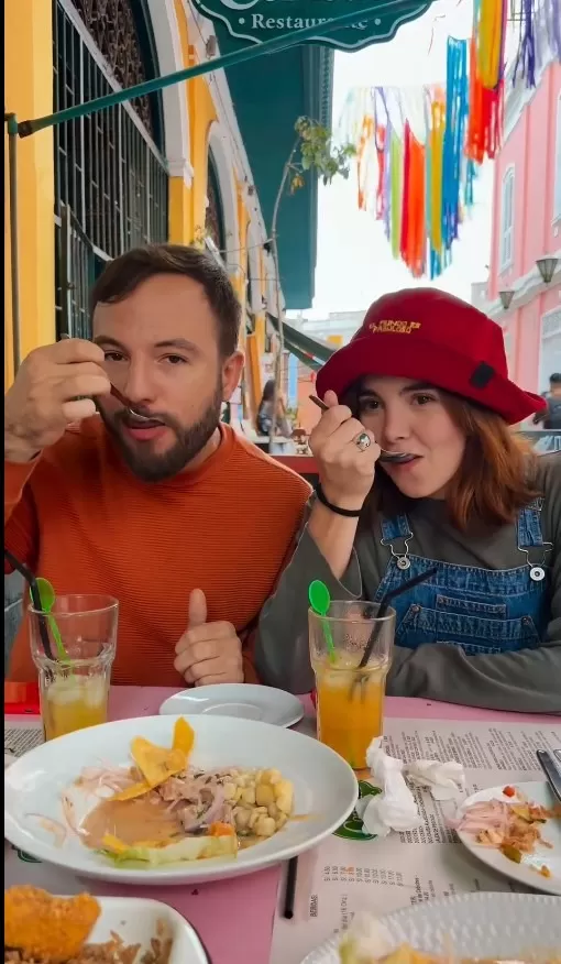 Alex Béjar probó comida picante por primera vez/Foto: Instagram