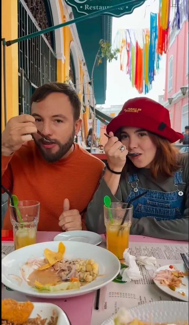 Alex Béjar probó comida picante por primera vez/Foto: Instagram Alex Béjar probó comida picante por primera vez/Foto: Instagram