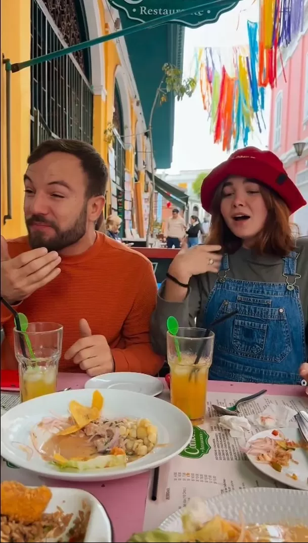 Alex Béjar hizo un reto viral probando comida peruana con ají/Foto: Instagram Alex Béjar hizo un reto viral probando comida peruana con ají/Foto: Instagram