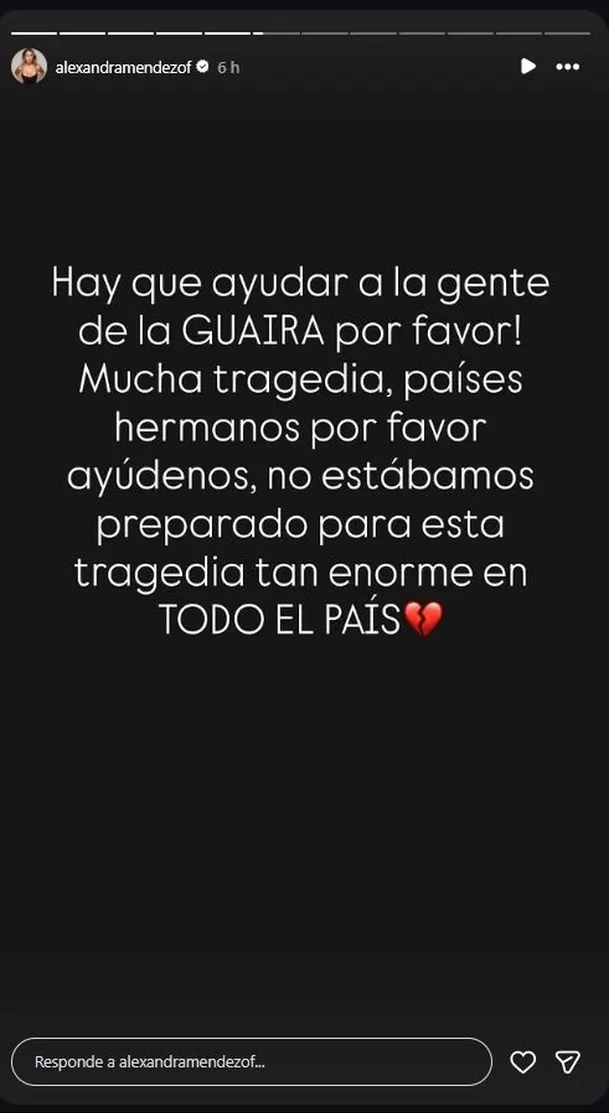La exchica reality compartió imágenes entre lágrimas tras el devastador terremoto que golpeó a Venezuela y pidió ayuda internacional para los afectados.