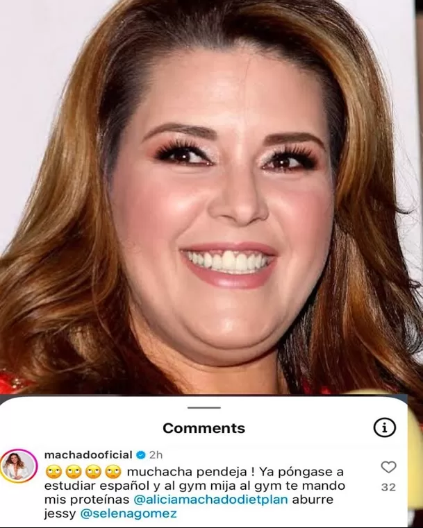 La fuerte crítica de Alicia Machado a Selena Gómez / Instagram