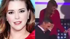 Alicia Machado sufrió fuerte caída durante programa en vivo