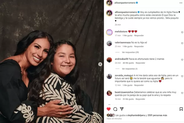 El emotivo mensaje de Allison Pastor para la hija de Erick Elera por su cumpleaños / Instagram