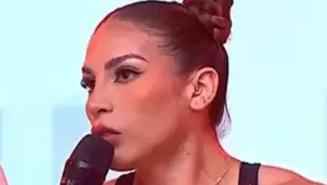 Allison Pastor reapareció desde una clínica luego del accidente que sufrió durante la semifinal de Esto Es Guerra. Video: EEG